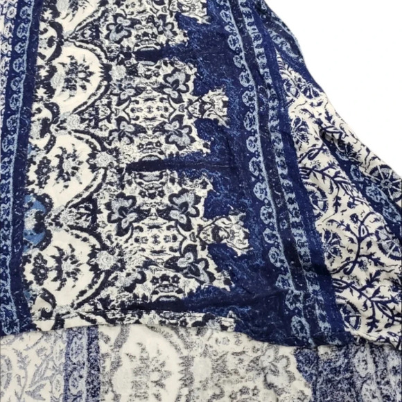 One Clothing Aztec Print Halter High Low Dress L - Picture 2 of 5